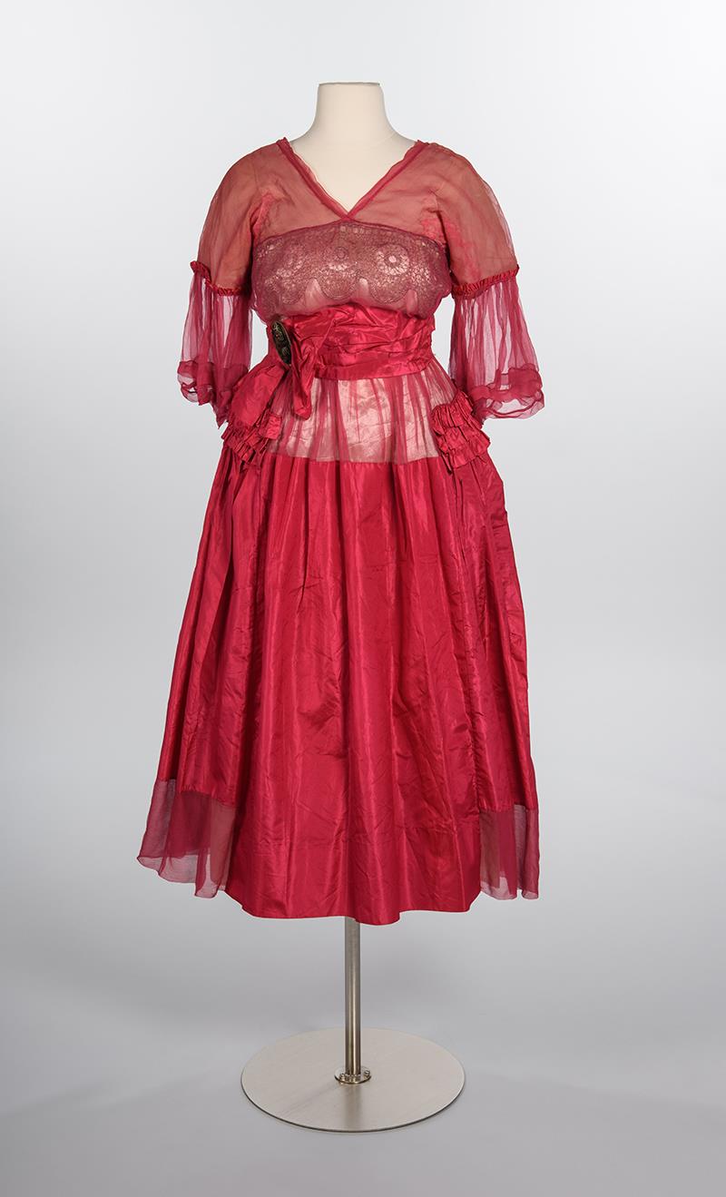 Image of Chiffon and taffeta dress from MacDougall & Southwick, ca. 1915